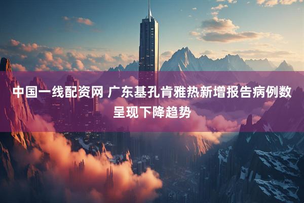 中国一线配资网 广东基孔肯雅热新增报告病例数呈现下降趋势